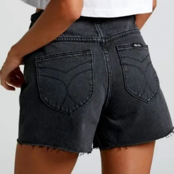 ROLLAS Original Short High Rise Cut Off in Comfort Shadow Shorts Size 28 - Picture 2 of 10
